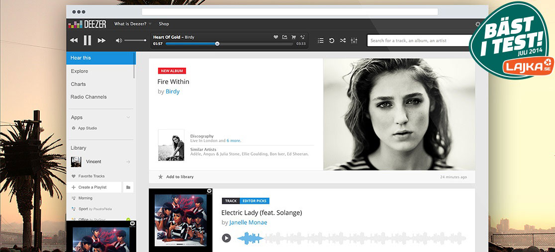 Lajka.se über Deezer