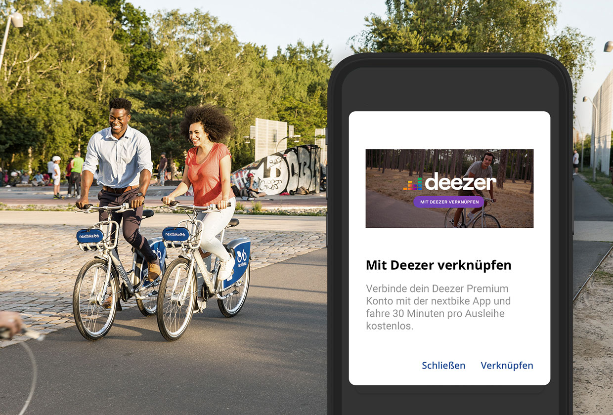 Deezer startet mit nextbike deutschlandweite Kooperation