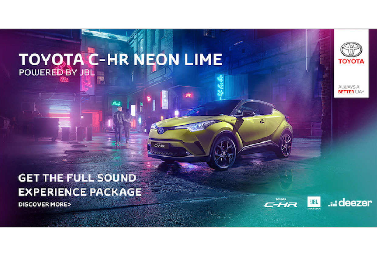 Deezer Toyota C-HR Neon Lime