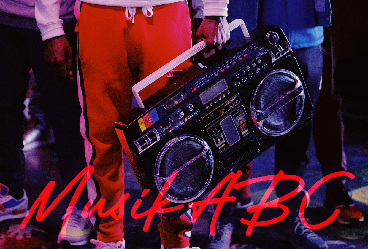 Musik ABC Hip Hop Blues Techno.